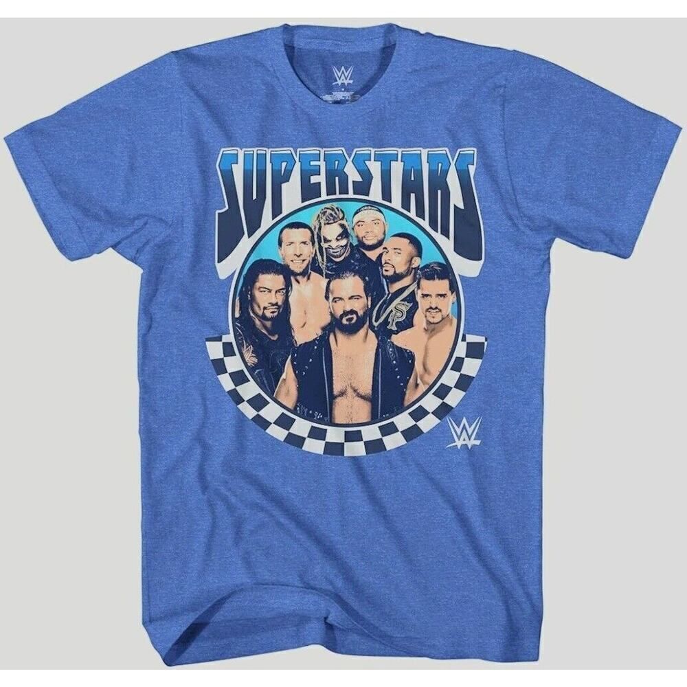 WWE Superstars Grid Roman Reigns John Cena Becky Lynch Boys Youth Shirt